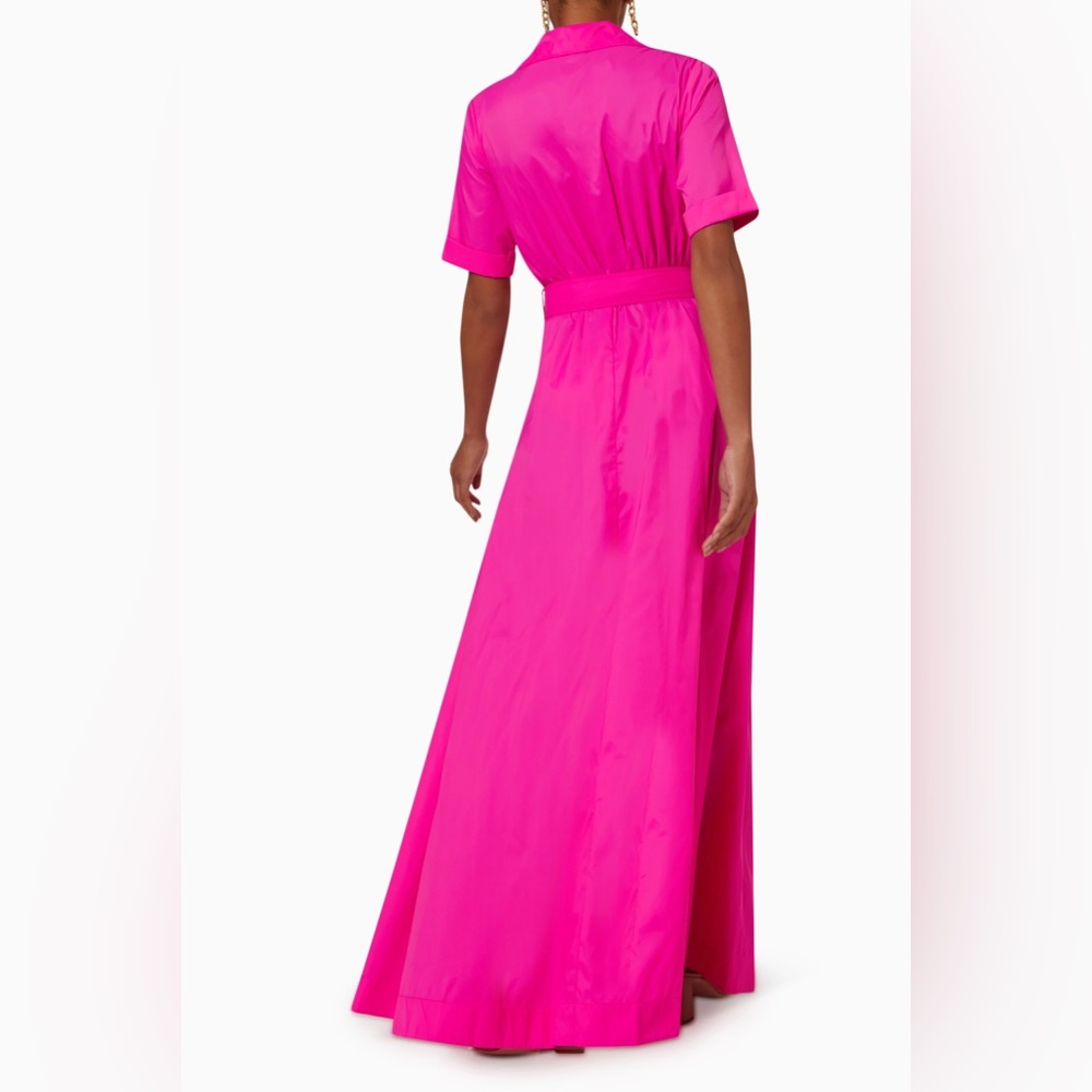 Staud Shirt Dress Millie Pink Maxi Dress Fits Size 4 BNWT - Picture 2 of 10